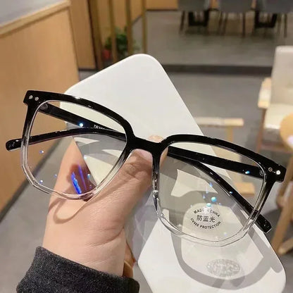 Vintage Transparent Computer Glasses Frame Women Men Anti Blue Light Square Eyewear Blocking Glasses Optical Spectacle Eyegla