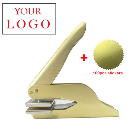 Embosser Stamp LOGO Customized Wedding Library Book Private Seals Customization Envelope Party Invitation Embossing Stamps DI