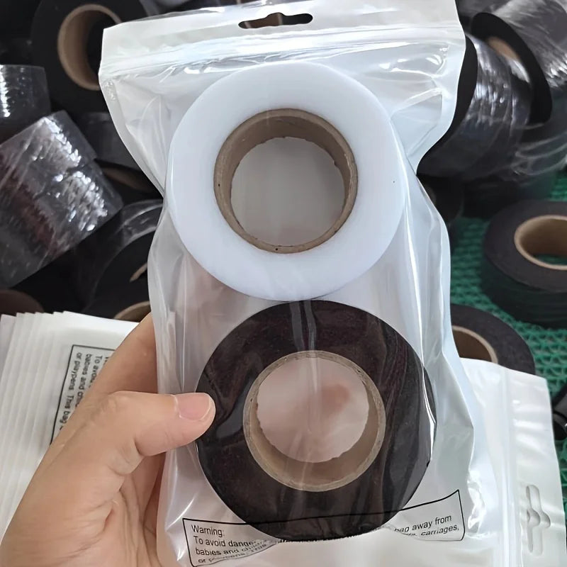 2roll Black White Double-sided Interlining Adhesive Fabric Clothes Iron On Hem Tape Interlining Web DIY Sewing Patchwork Acce