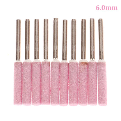 10Pcs Chainsaw Sharpener Grinding Stone File 4/4.8/5.5/6mm Chains Saw Sharpening Set Polishing Metals Chainsaw Sharpener Ston