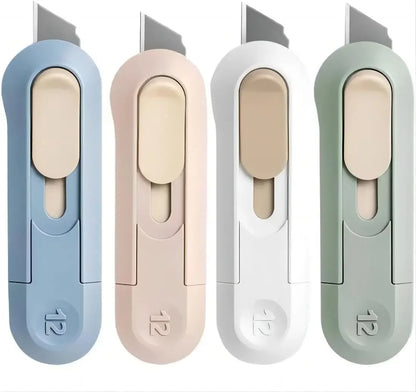 6 Boxes Portable Box Cutter, Retractable Multifunctional Cute Knife for Office, Home, Crafts, Carton, Cardboard, Paper, DIY -