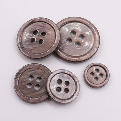 10Pcs Natural Pearl Shell Buttons for Clothing Sewing Accessories Scrapbooking DIY Crafts Garment Decoration Round Shell Butt
