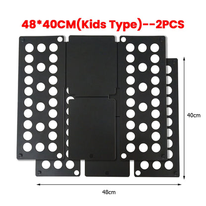 Plastic Folding Clothes Board Easy and Fast Kids Laundry Folder Folding Shirt Board Home Storage Tools for Quick Folding Clot