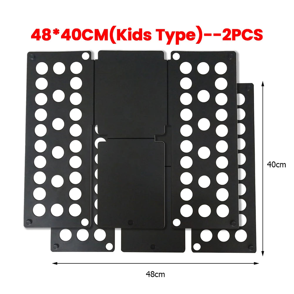 Plastic Folding Clothes Board Easy and Fast Kids Laundry Folder Folding Shirt Board Home Storage Tools for Quick Folding Clot