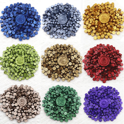 200pcs Octagon Sealing Wax Beads for Wax Seal Stamp for Scrapbooking Cards Envelopes Wedding Invitations Gift Packaging