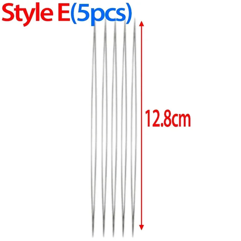 Beading Needles Pins Open Curved Big Eye Needle for Beads Bracelet DIY Jewelry Making Tools Handmade Craft Beaded Threading P