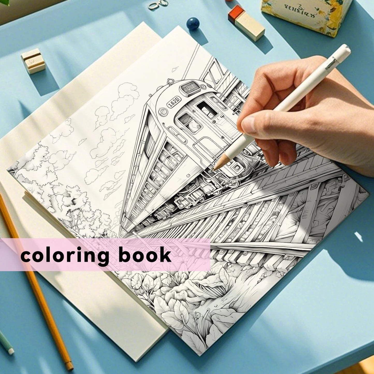 Adult Picture Book 24 Pages Beautiful Architecture Coloring Book Can Relax and Relieve Stress Graffiti Painting Drawing