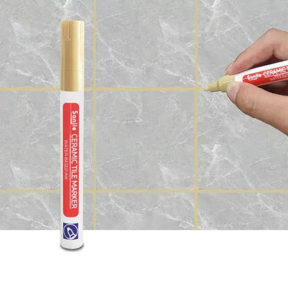 1/3 Pcs Waterproof White Marker Pen Wall Seam Repair Tiles Grout Markers Pens Floor Bathroom Decontamination Paint Brush Tool