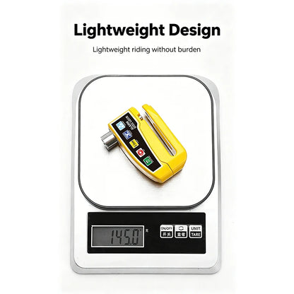 Motorcycle & Bicycle Disc Brake Lock Aluminum Alloy Bike Anti-theft Wheel Disc Brake Lock waterproof Security Alarm Protectio