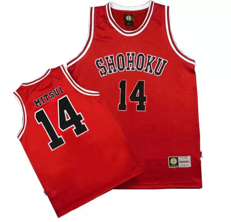 Anime Shohoku School Basketball Team Jersey 1-15 Cosplay Costume Sakuragi Hanamichi Rukawa Jersey Sports Wear Uniform Vest - 
