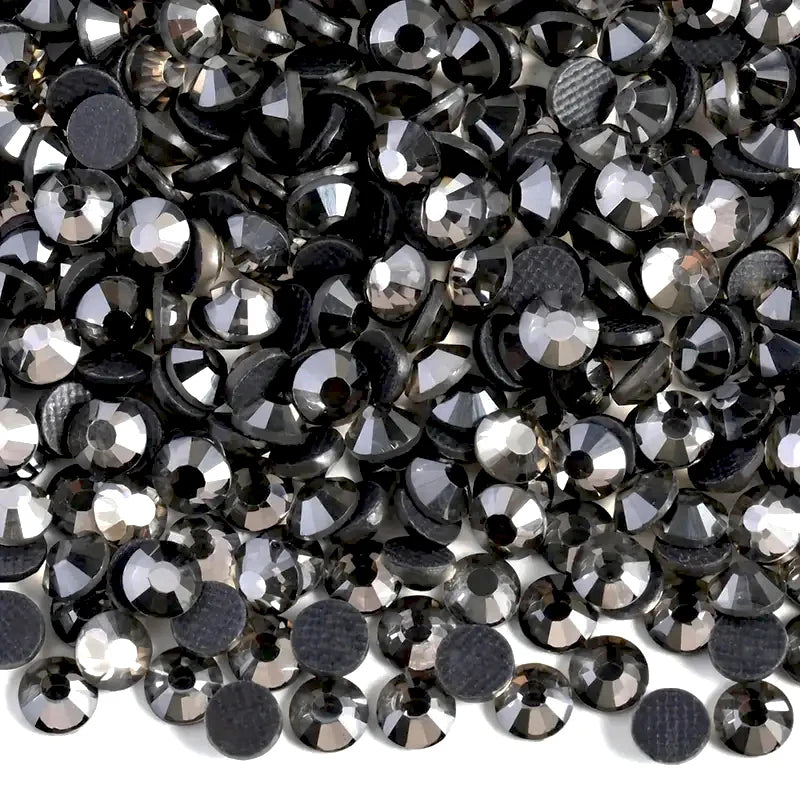 Bobohoo DMC SS6-SS30 Crystal Stones HotFix Rhinestone Glitter Crystal Strass Iron On Rhinestones For Garment Clothing Dress -