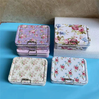 Vintage Metal Storage Canister with Lid – Durable Cookie & Candy Box, Aesthetic Organizer, Ideal Gift for All Occasions