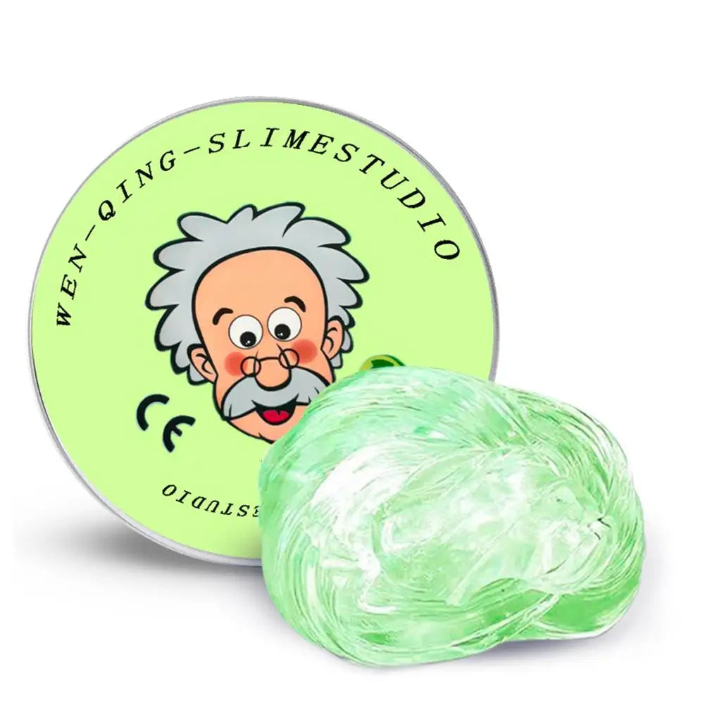 Lab Putty Crystal Clear Glass (1 Pack) Beste Denkende Slimme Crazy Stress Putty met Tin, Sensory & Bouncing Speelgoed - Green