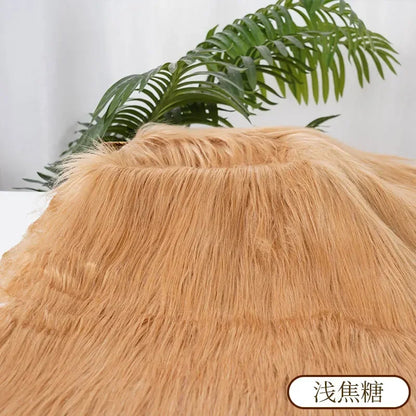 25x45cm 9cmPile Faux Fur Fabric For Sewing Doll Toy Beard Hair DIY Patchwork Material Accessories Home Decoration Cosplay Fab