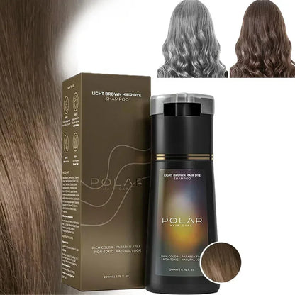 5 Colors Hair Dye Shampoo Black Hair Color Dye Hair Shampoo Cream Instant Dye Shampoo Men Women Moisturizing and Repairing Ha