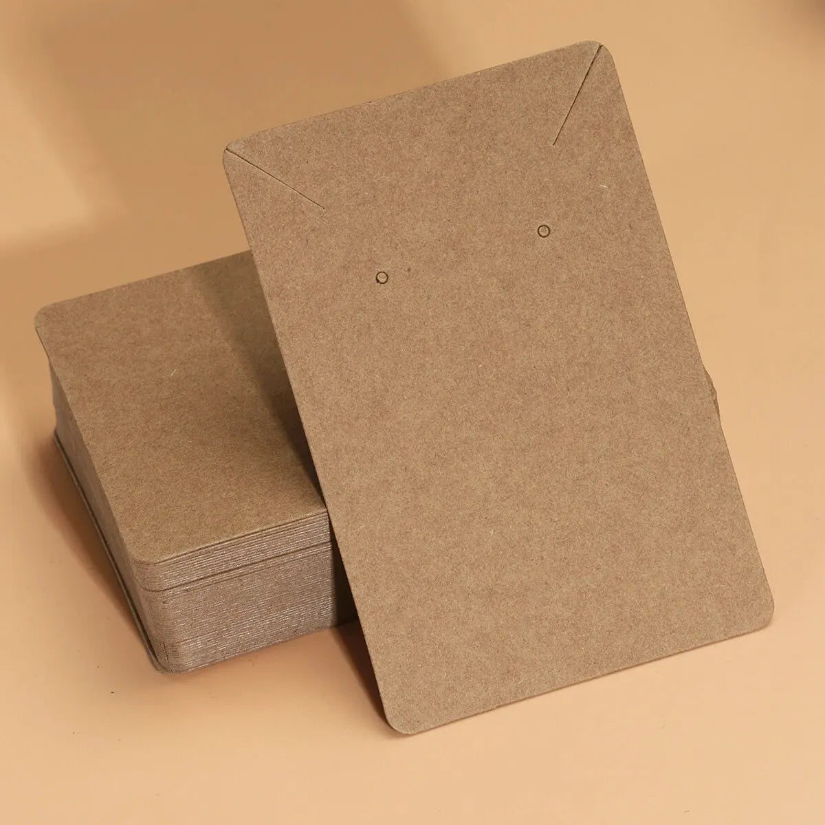50pcs 6x9cm Necklace Earrings Ear Studs Packaging Card Blank Jewelry Display Card Kraft Paper Card For Jewelry Packaging - kr