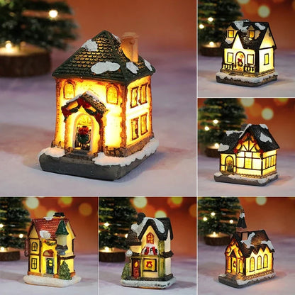 Christmas House Light Ornaments Xmas Gift New Year Navidad For Home Party wedding Decorations Bedroom With Battery Night Ligh