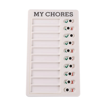 Reusable My Chores Checklist Task Board Daily Schedule Planner Memo Chore Chart Kid Responsibility Behavior Self Discipline C