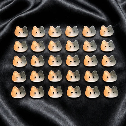 30pcs Tuxedo Cat 12mm Kitty Buttons Creative Cute Calico Cat Buttons Fashionable Resin Ginger Cat Buttons Clothes Accessories