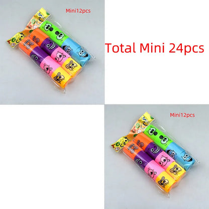 24PCS Rainbow Magic Springs Circle Toys Kids Birthday Party Favors Guests Giveaway Small Gifts Pinata Fillers Flexible Funny 