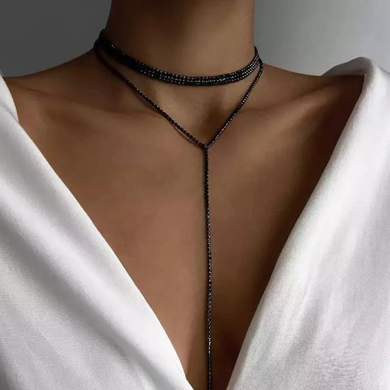 Elegant Imitation Pearl Y-Shaped Lariat Necklace For Women Simple Adjustable Long Sweater Chain Bridal & Banquet Jewelry Gift