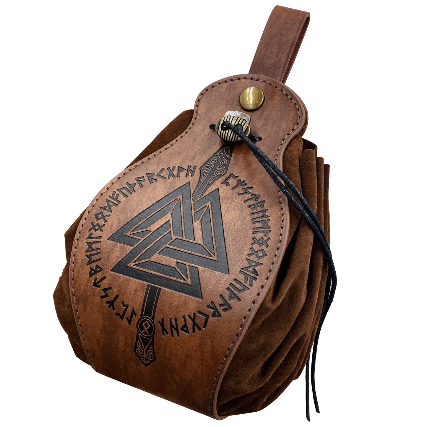 PU Leather Bag For DND Dice Game Tray 5 Celtic Designs Cute Drawstring Pouch For D&D Roleplaying RPG Gift Ideas Coin Purse - 