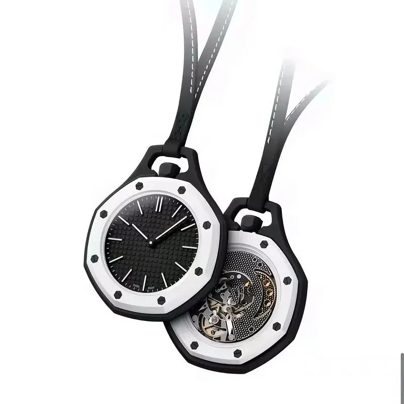 2026 New Hot Pocket Watch Octagonal Pop Style Neck Quartz Movement Candy Color Quartz Watch Color Niche Personality Removable