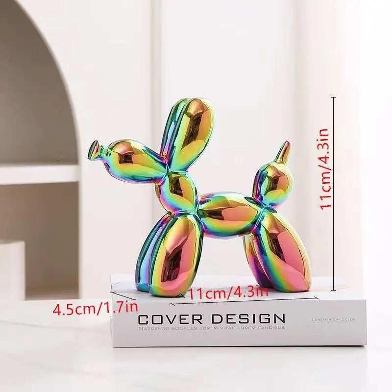 Ceramics Balloon Dog Sculpture Home Decor Room Decoration Accessories Office Nordic Animal Decorative Sculptures Figurinesnee