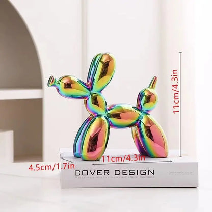 Ceramics Balloon Dog Sculpture Home Decor Room Decoration Accessories Office Nordic Animal Decorative Sculptures Figurinesnee