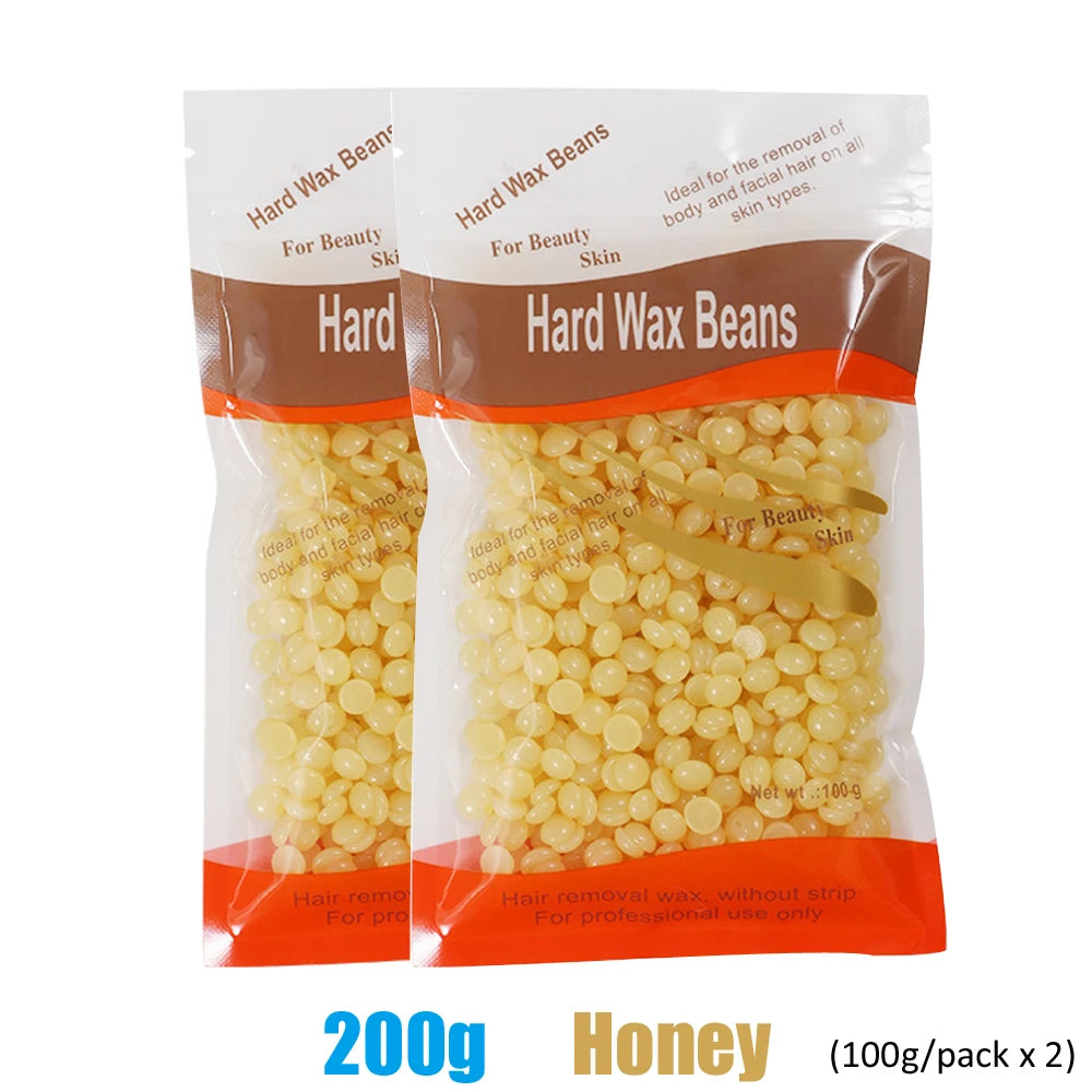 500g/200g/50g Hard Wax Beans for Hair Removal Body European Brazilian Pearl for Wax Warmer Waxing Beans for Wax Heater Machin