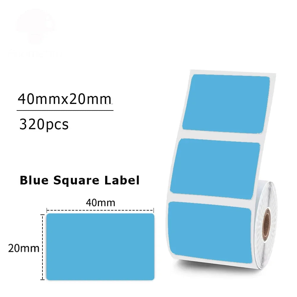 1Roll 40x20MM Compatible Phomemo M110 M220 M200 Self-Adhesive Color Laser Thermal Paper, E210 P50 Detong P1 HPRT T20 MAKER - 