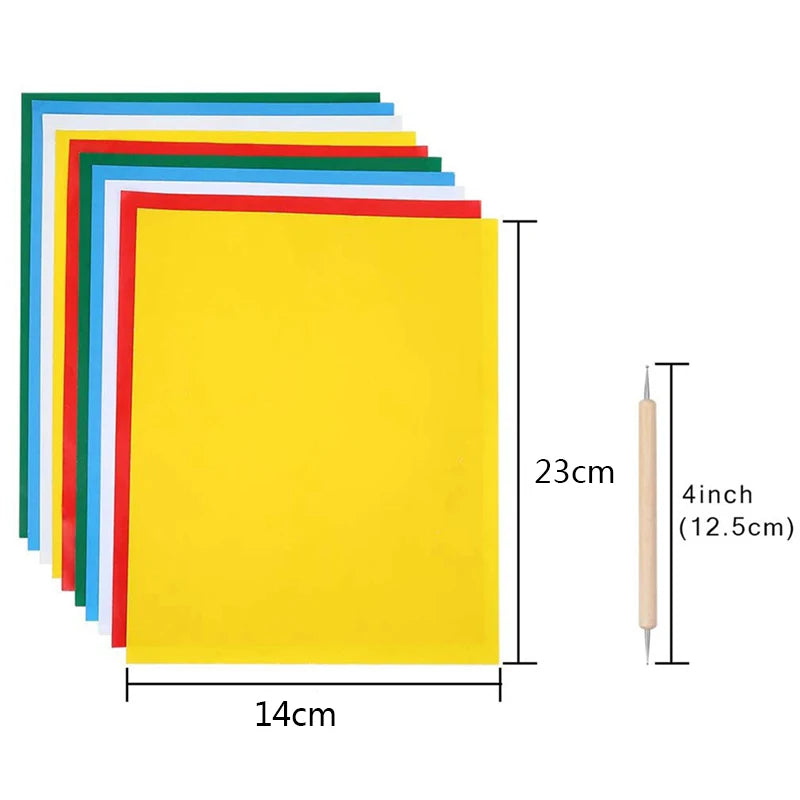 10Pcs fabric carbon paper water-soluble handmade cross stitch tool supplies DIY fabric transfer paper embroidery tool sewing 