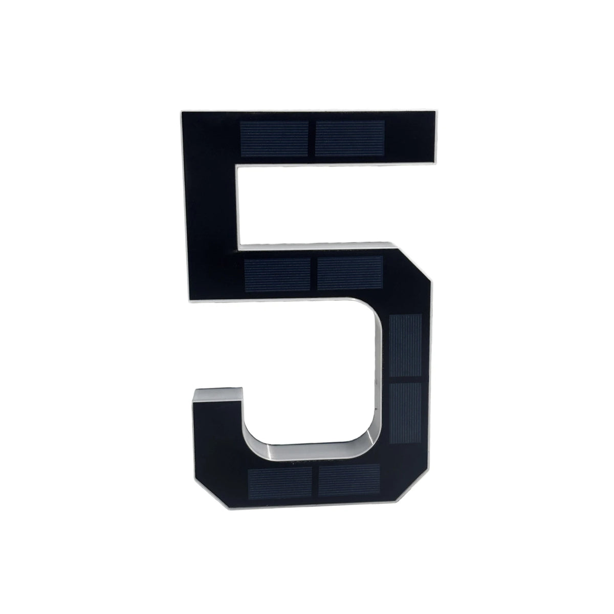Personalized Solar Powered Address Number Waterproof Modern Address Number for Outside House Light Up Courtyard Hotel Bar - 5
