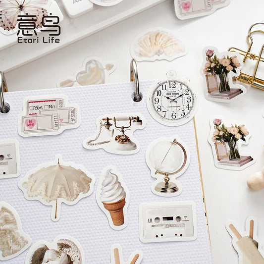 45 pcs/lot Vintage Artistic objects Journal Decorative Stationery Stickers Scrapbooking DIY Diary Album Stick Lable