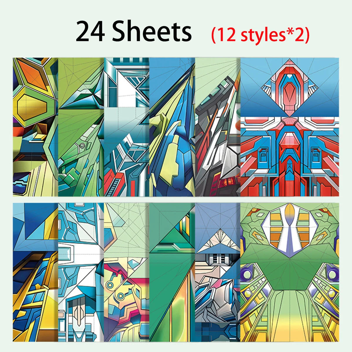 Paper Airplane Kits with 12 Classic Designs, Colorful Origami Paper, World Record Paper Planes, Airplane For School Students(