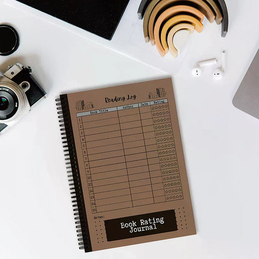 Compact Reading Journal - Track Your Progress With Book Ratings, Notes & Lists - Ideal Gift For Book Lovers & Voracious Reade