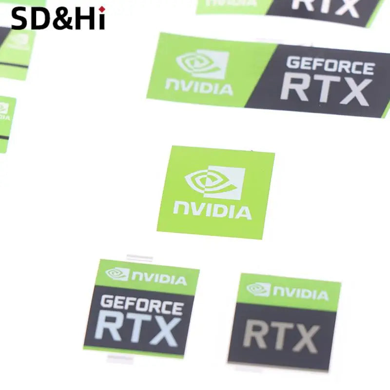 Laptop Graphics Card Label Laptop Desktop Label For Computer PC Laptop Accessories RTX 3090TI 3080TI 3070 3060 Desktop Sticke