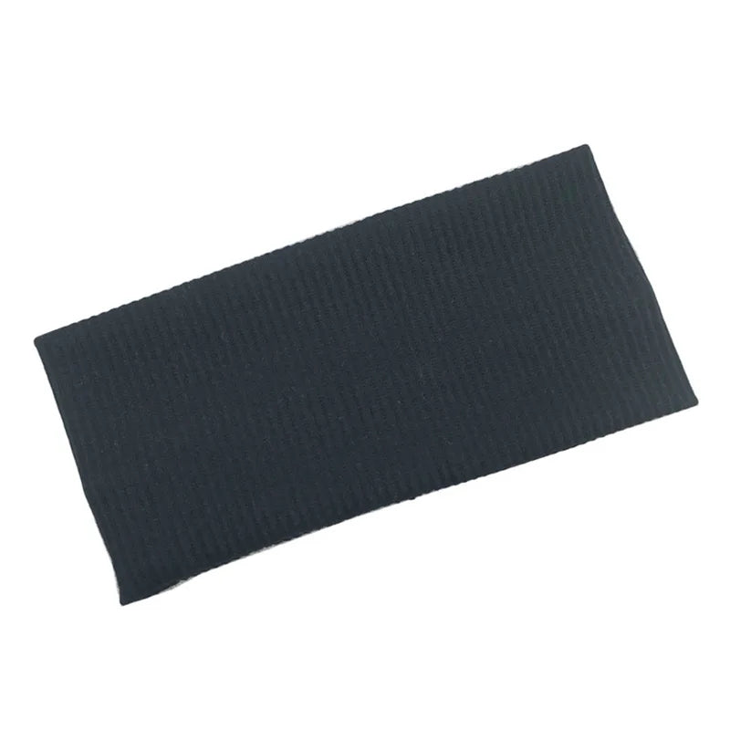 Women Solid Color Knitting Headband Elastic Vintage Yoga Sports Hairbands Gym Outdoor Sweat Absorbing Headwrap Hair Accessori