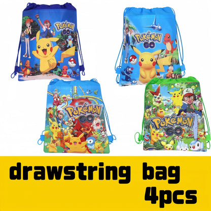 Decoration Pokemon Birthday Party Hats Pikachu Disposable Tableware Tablecloth Cup Plate Napkin Baby Shower Party Favors Poke