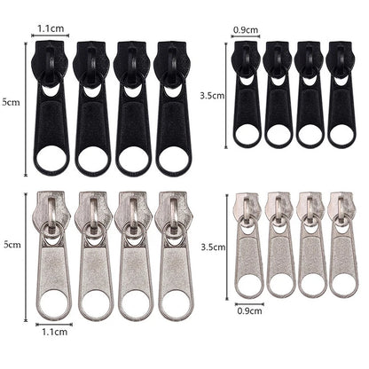 Zipper Head Zipper Repair Kit Easy Fix Zipper Slider Head Puller Closure Universal Replacement Broken Wearable 3# 5# 8# 10# -