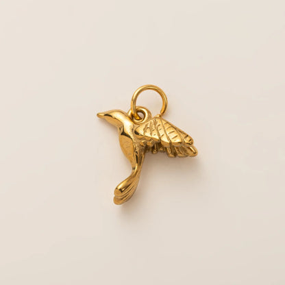 Animal Series Pendant Stainless Steel DIY Small Pendant Vacuum Plated 18K Gold Color Preserving Accessory in Furnace - hummin
