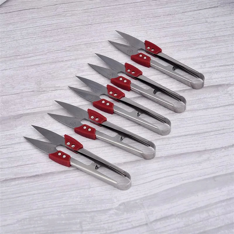 1pc/3pcs Stainless Steel Yarn Shears Cutting Sewing Scissors Shears Cross Stitch Embroidery Scissor U Thread Scissors for Fab