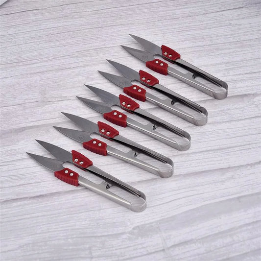 1pc/3pcs Stainless Steel Yarn Shears Cutting Sewing Scissors Shears Cross Stitch Embroidery Scissor U Thread Scissors for Fab