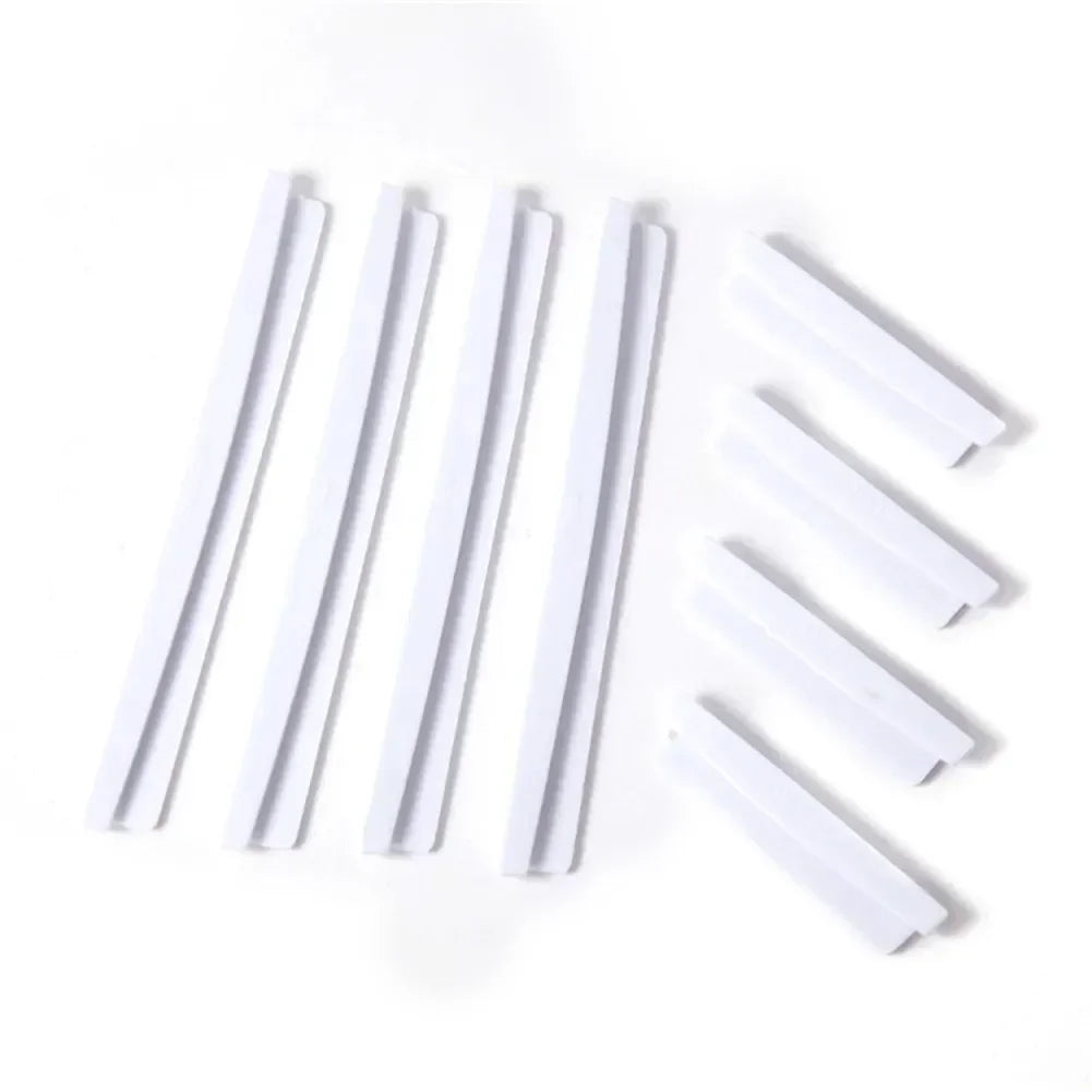 8Pcs/Set Car Door Protector Strip Auto Door Crash Bar Bumper Buffer Trim Guard Edge Corner Car Decoration Accessories - white