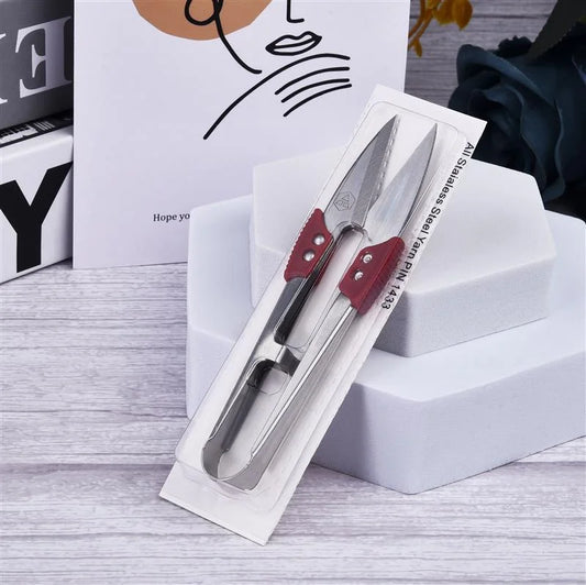 1pc/3pcs Stainless Steel Yarn Shears Cutting Sewing Scissors Shears Cross Stitch Embroidery Scissor U Thread Scissors for Fab