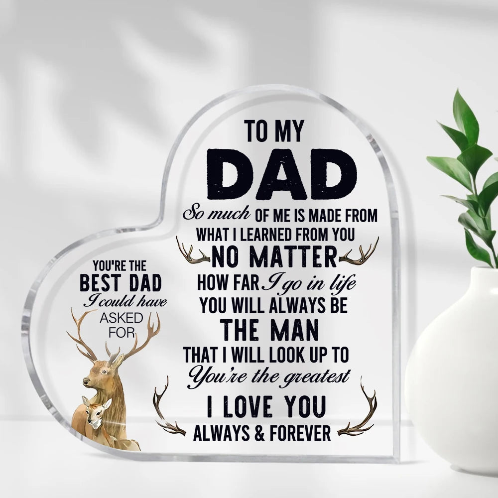 1pc, Dad Gifts From Daughter Son, Dad Gifts, To My Dad I Love You, Father's Day Gift