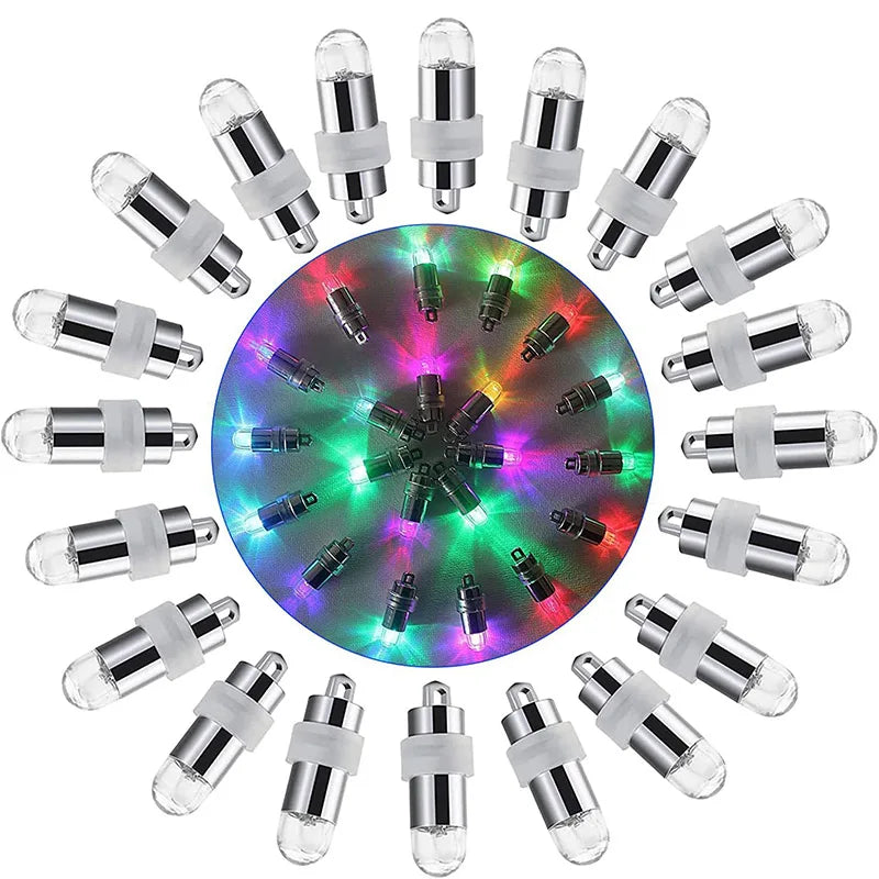 10/20/50pcs Waterproof LED Party Lights Seasonal Lighting for Balloons Paper Lanterns Balloon Wedding Halloween Christmas Par