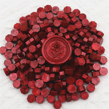 100pcs/bag Octagon Sealing Wax Beads For Seal Stamp, Handmake Embellishment Of Card Envelope, Fire Lacquer Sealing Wax