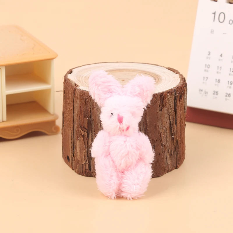 Limb Movable Forest Family Animal Figure Poodle Flocked Shaggy Figurine Dog Model Toy Dollhouse Miniatures Accessories For Ki