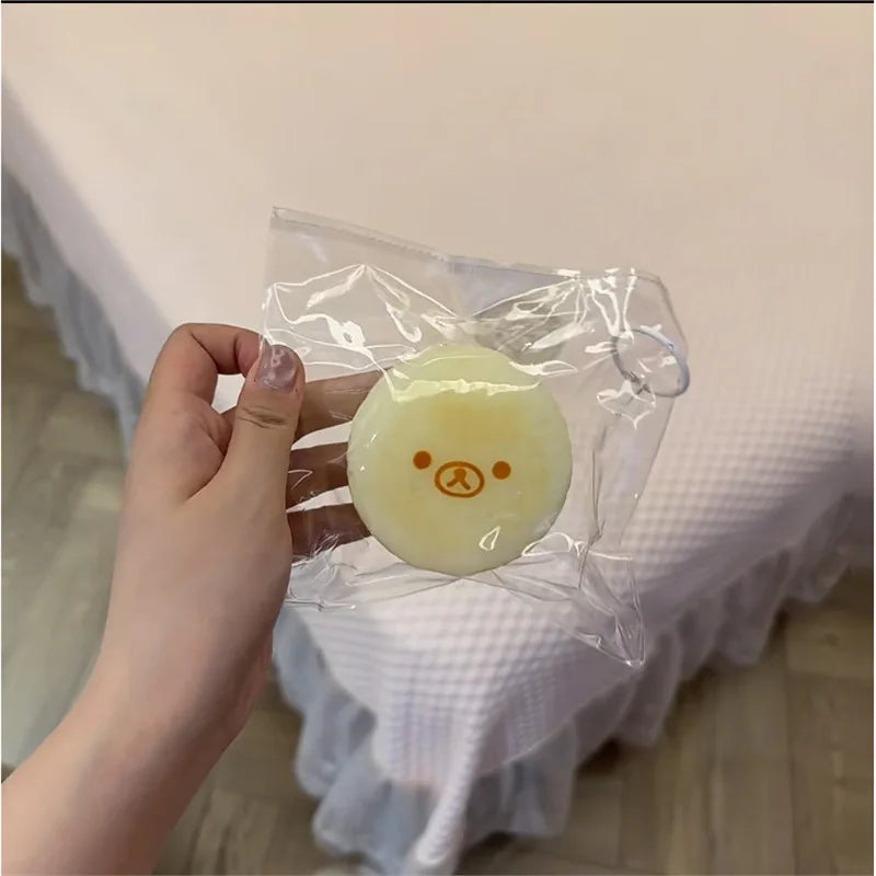 1-2Pc Handmade Squishy with BUTTER Texture - Banana Carrot Bear Shaped to Relieve Stress - Food Grade Silicone